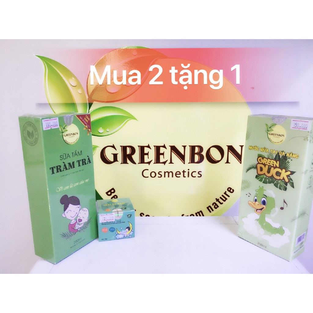 [Mua 2 tặng 1] Combo chăm sóc cho bé GREENBON