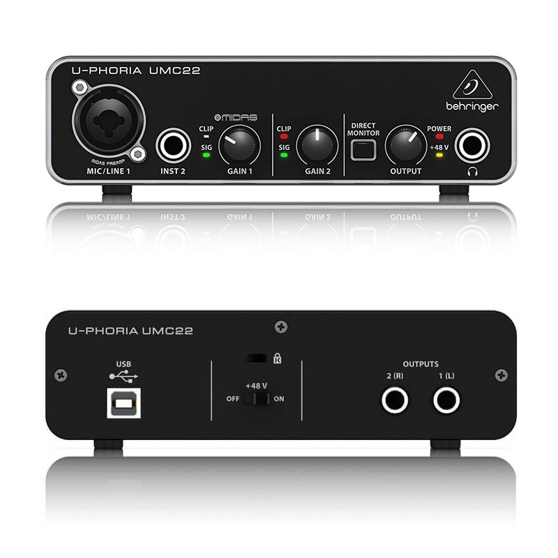 Behringer U-PHORIA UMC22 - Sound Card Thu Âm và Làm Nhạc