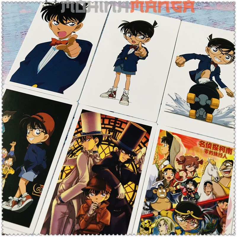 Lomo card hộp 30 thẻ truyện thám tử lừng danh Conan Edogawa poster card Ran Mori Kaito Kid Shinichi