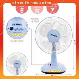 Quạt bàn SENKO B1213 hàng chính hãng - BH 12 tháng - Bmart ♥️♥️