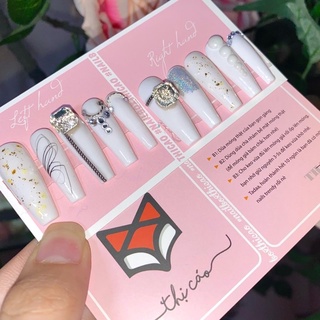 [ Nails Box] Móng úp tone trắng sang chảnh