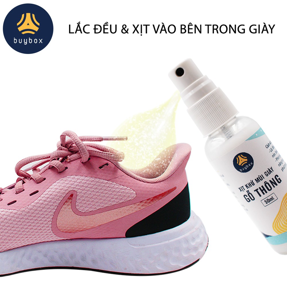 Xịt khử mùi giày (50ml) giúp ngăn ngừa vi khuẩn và đem đến hương thơm thiên nhiên - buybox - BBPK71