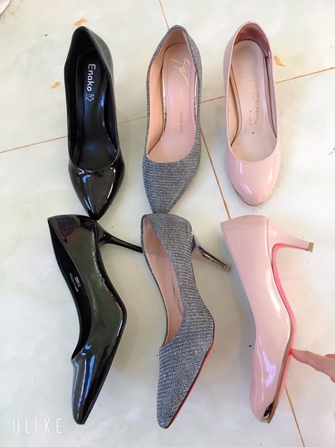 Thanh lý giày cao gót 7 phân vs 5 phân size 38