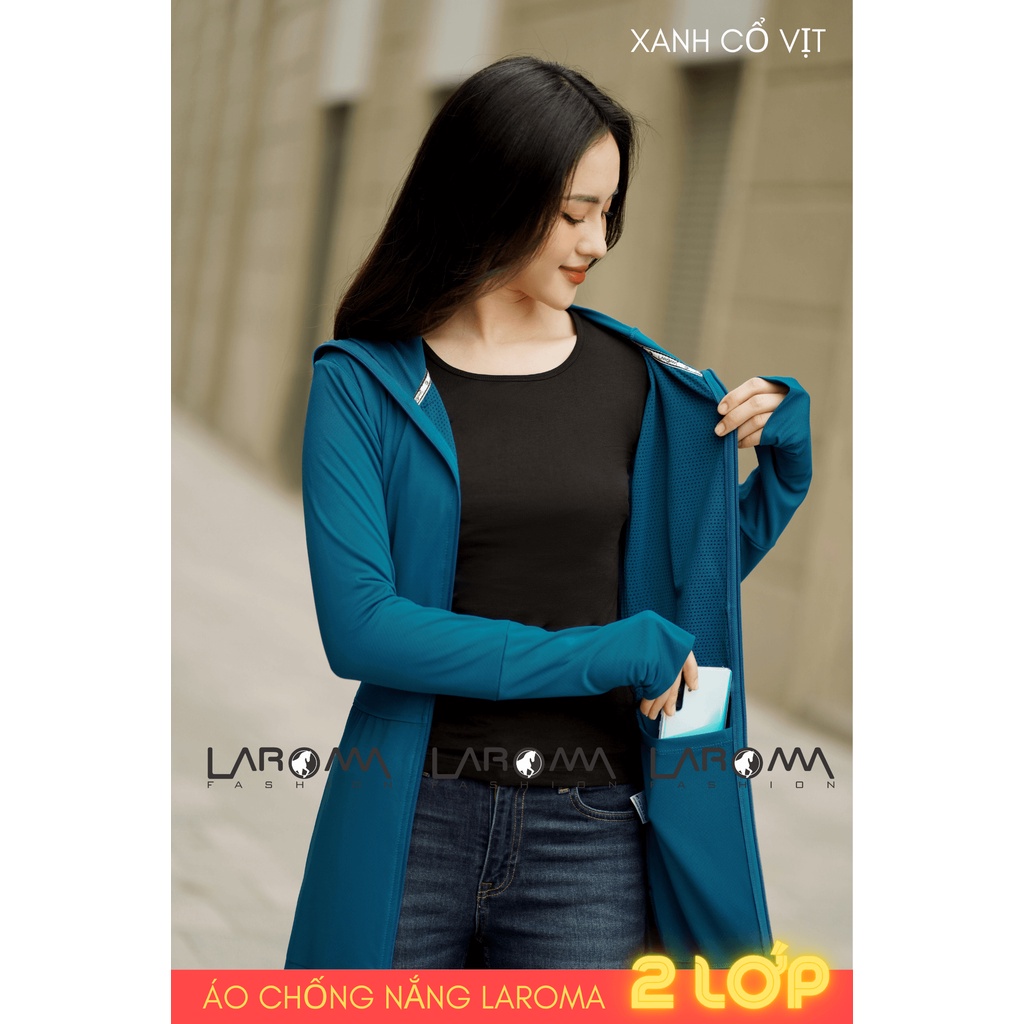 ⊙▲Choàng chống nắng nữ 2 lớp Laroma UPF50+ | Làm mát Kháng khuẩn Khử mùi | BigBuy360 - bigbuy360.vn