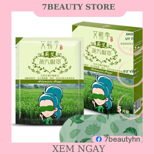 Mặt nạ ngải cứu đắp mặt mỏi mắt thâm quầng mất ngủ