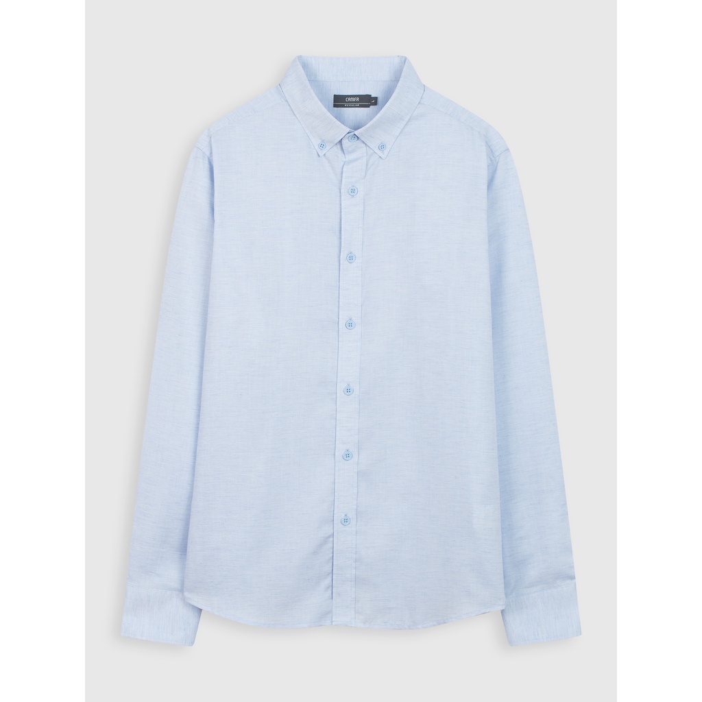 Áo sơ mi nam dài tay chất liệu cotton pha linen CANIFA - 8TH21S005 | BigBuy360 - bigbuy360.vn