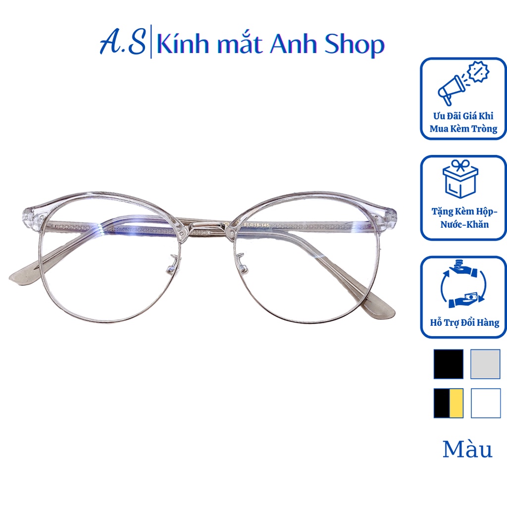 Kính tròn thời trang nhỏ xinh chất liệu kim loại GM1027