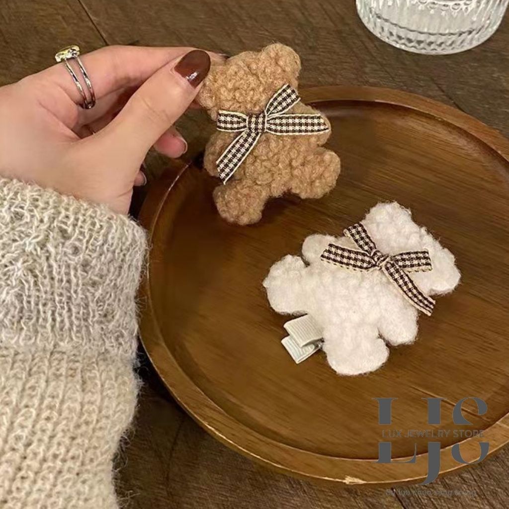Kẹp tóc nữ Lux Jewelry, cặp tóc nữ hình gấu cute giá rẻ - LUX937