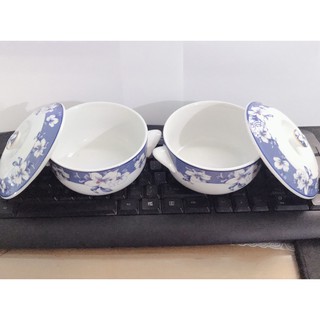 Thố chưng 2 cái Dung tích 300ml, đường kính miệng 10cm x cao 7cm