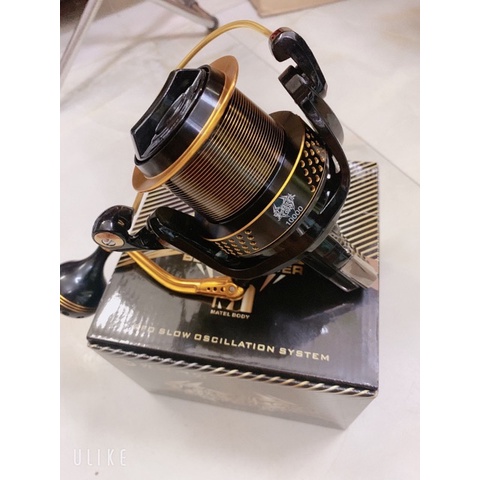 máy câu cá GW Black SPIDER 12000 tảu cá 12kg y hình hàng nhập khẩu giá rẻ máy quay rất êm vip bdshad8