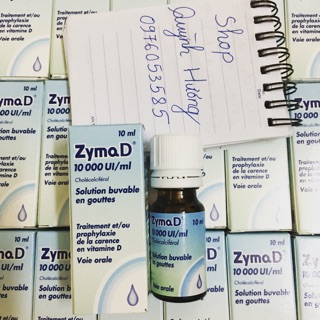 ZymaD 10000UI Pháp bổ sung D3 chống còi xương 10ml