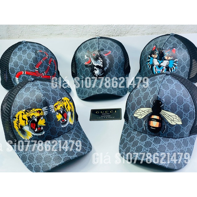 Mũ lưỡi trai phối lưới - nón G(C) in đủ con thú thể thao trend thời trang