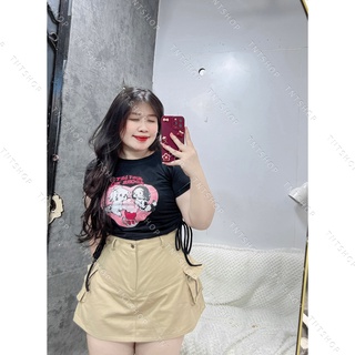 ÁO THUN HOẠT HÌNH RÚT DÂY [TNT SHOP BIGSIZE 60KG 90KG]