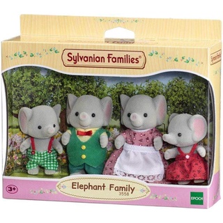 Sylvanian Families Calico Critters Gia Đình Voi Xám Elephant Family