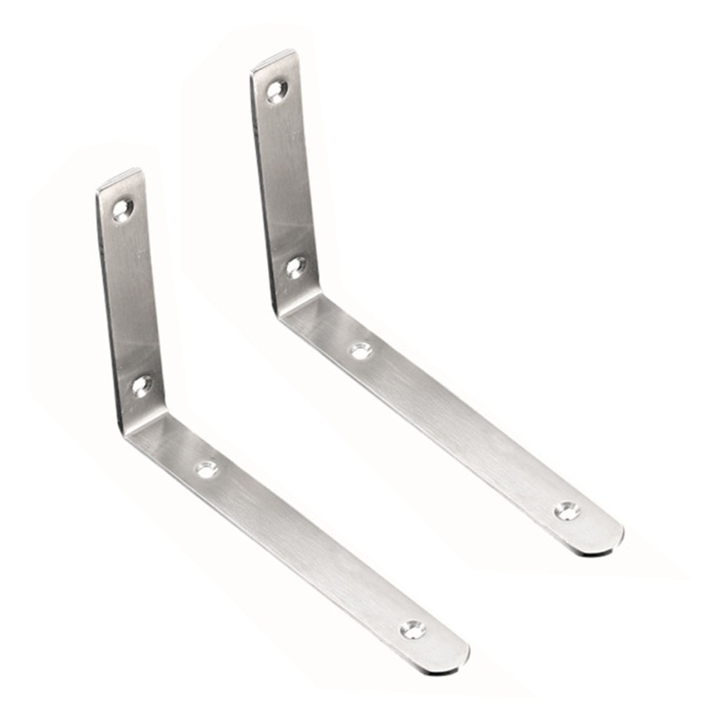 Set 2 Khung Chữ L Gắn Góc Tường Bằng Thép Không Gỉ