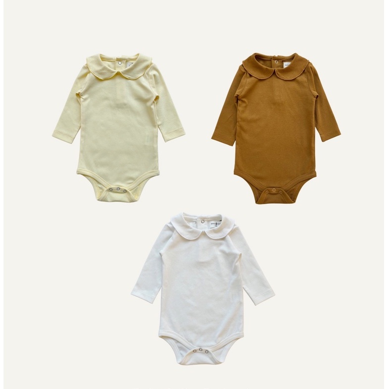 Baby Collar Bodysuit (Bodysuit Cổ Sen Cotton Cao Cấp) Macro &amp; Micro