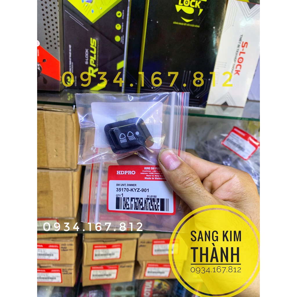 Công Tắc TẮT ĐÈN Xe VISION, WAVE RSX, WAVE ALPHA, BLADE Hàng Cao Cấp