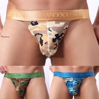 Underwear Low waist Jockstrap G-string Swimsuit Briefs Breathable Comfy Bulge Pouch Underpants Knickers Panties
