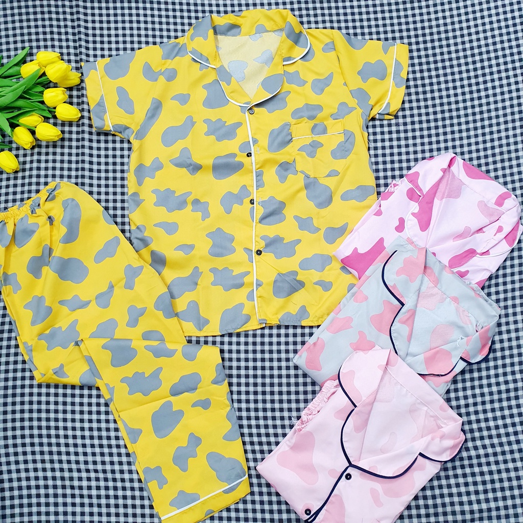 Bộ pijama dài tay chất kate họạt hình siêu xinh bộ ngủ mặc nhà dễ thương CARY | BigBuy360 - bigbuy360.vn