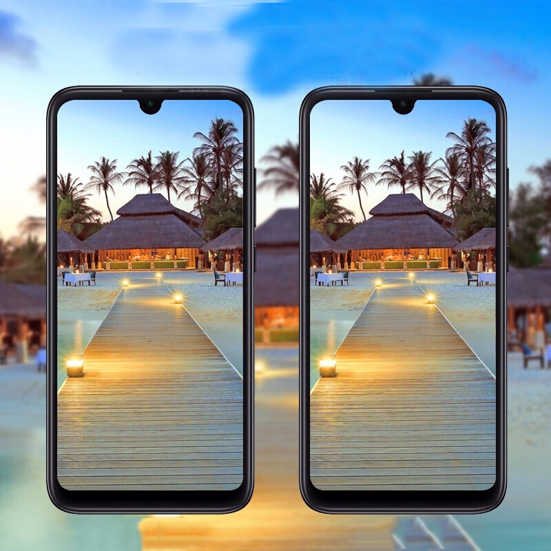 Bộ miếng dán cường lực kèm khung bảo vệ tiện dụng cho len camera For Xiaomi Redmi Note 7