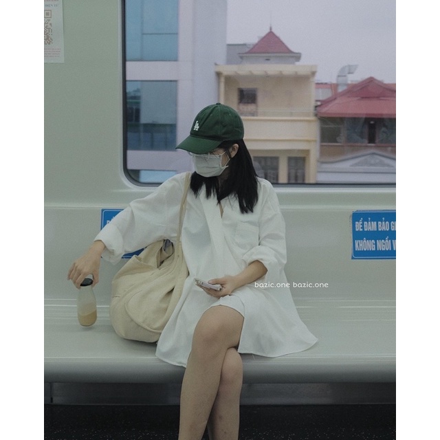 Áo sơ mi 1 cúc oversize, sơ mi 1 cúc ulzzang Bazic one