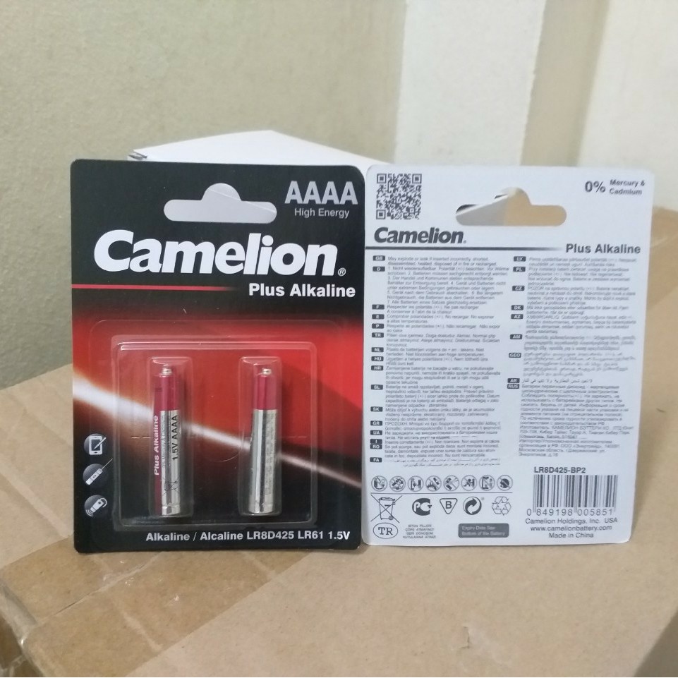 Vỉ Pin AAAA Plus Alkaline (1,5V)  Camelion, Pin 4A LR8D425  LR61