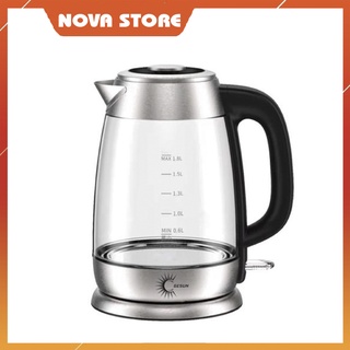 Ấm Siêu Tốc GESUN KTG-758, Bình siêu tốc dung tích 1,8L, Chất liệu thủy tinh kháng khuẩn cao cấp, Bảo hành 24 tháng