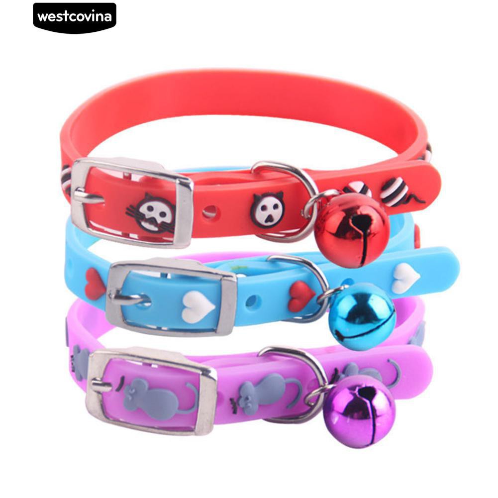 Vòng Cổ Đính Chuông Hình Trái Tim Đáng Yêu Cho Thú Cưng
