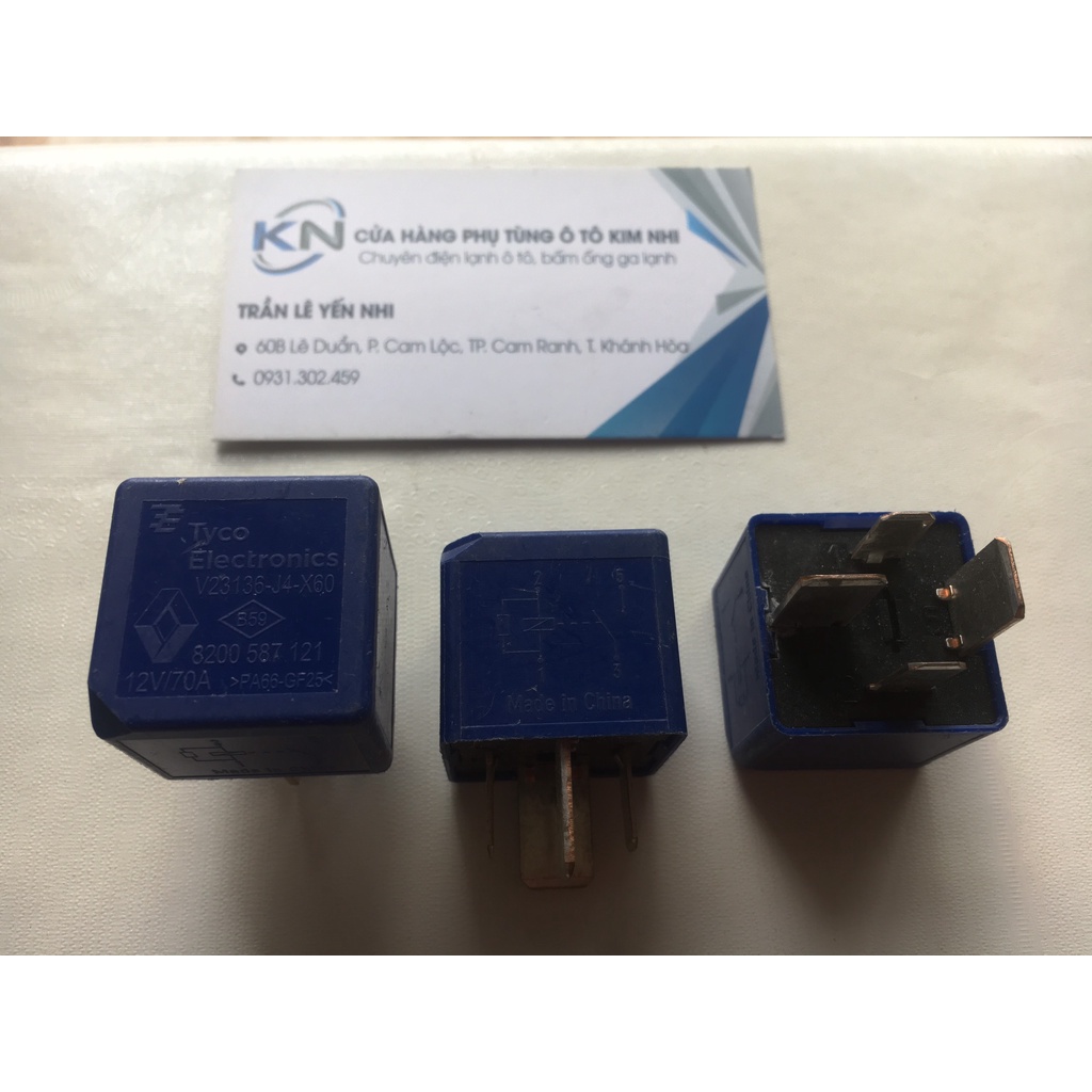 ROLE RELAY V23136-J4-X60 12VDC 70A 4C 2 TO 2 NHỎ CHINA TYCO hàng bãi