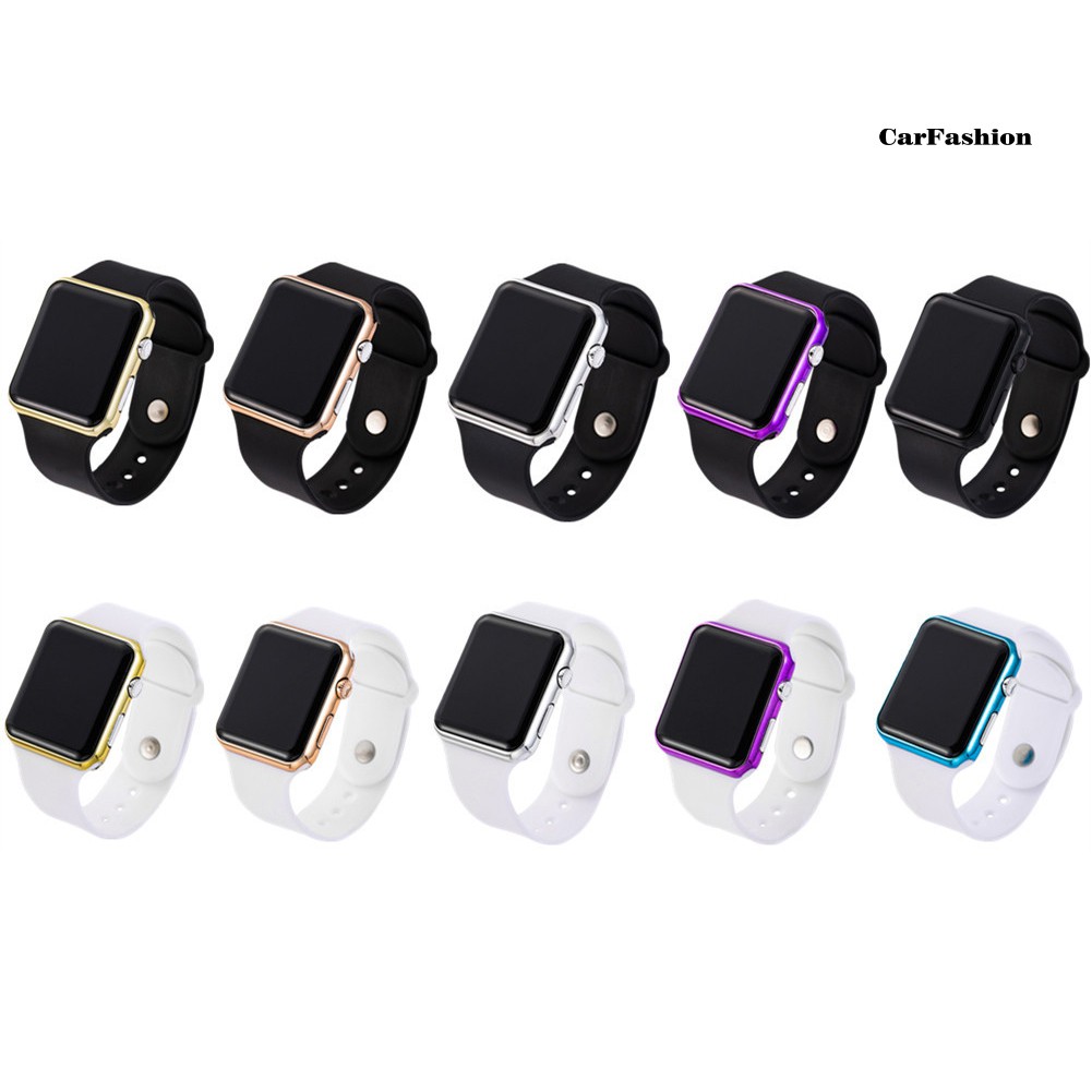 Đồng hồ đeo tay kỹ thuật số mặt hình vuông dây đeo silicon thời trang cho bé | BigBuy360 - bigbuy360.vn