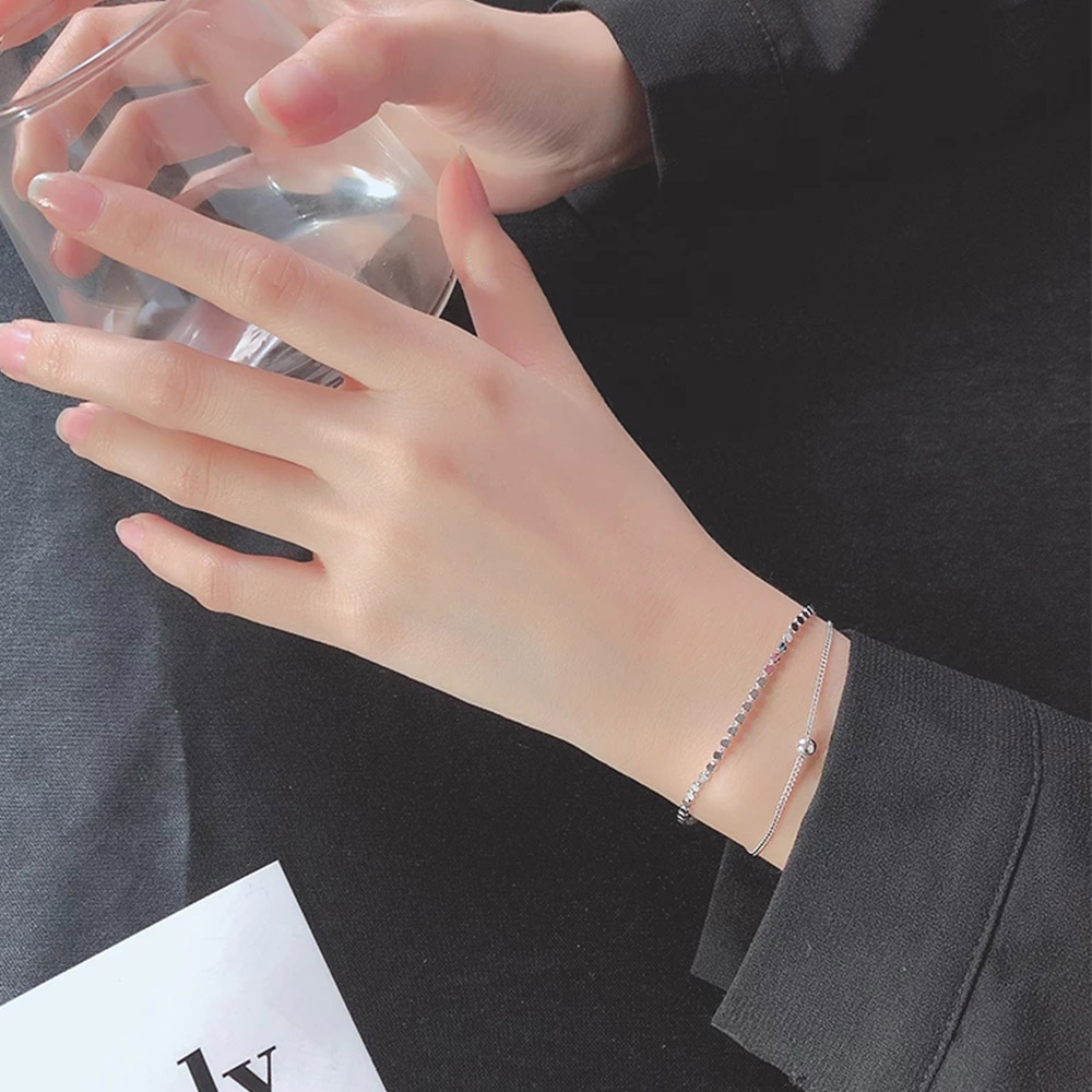 Vòng đeo tay hai lớp thiết kế thời trang dành cho nữ