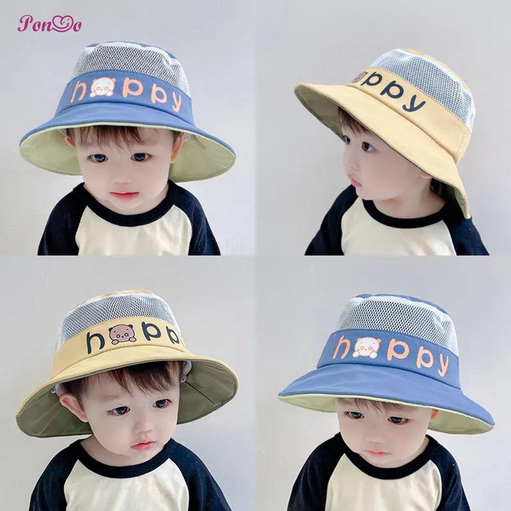 Mũ vành rộng chống nắng thời trang cho bé 2-5 tuổi