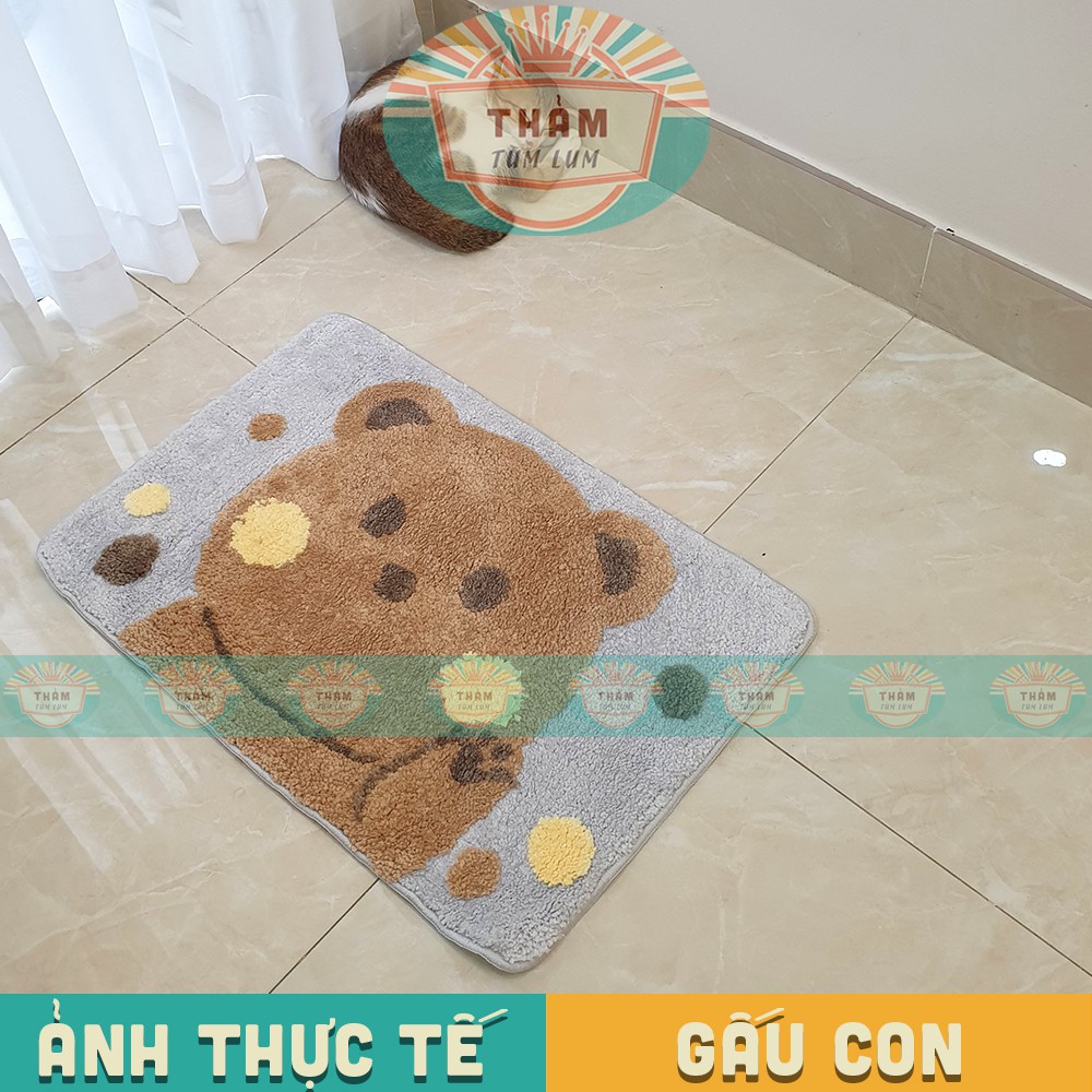 [CAO CÂP] THẢM nhà tắm THẢM chùi chân trang trí phòng cửa ra vào chống trượt STYLE THÚ CƯNG HOẠT HÌNH - TLCMT 4