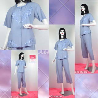 Quần Áo Mặc Mát Cho Phụ nử Trung Niên ( Quần Dài - Tay ngắn) NAK - LAM 19