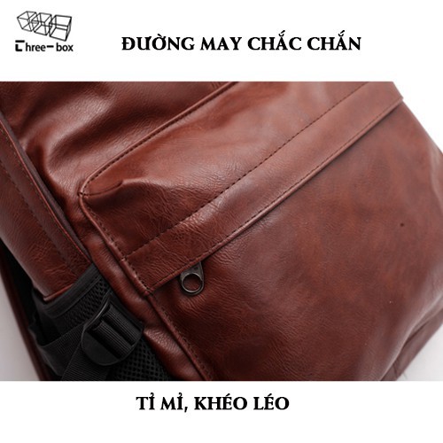 Balo da nam công sở hàng chính hãng Three Box