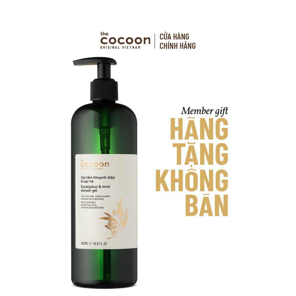 - Gel tắm khuynh diệp & bạc hà Cocoon 500ml