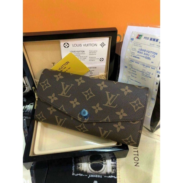 Ví nữ dài LV sz20cm super da thật tag vàng có mã code fullbox