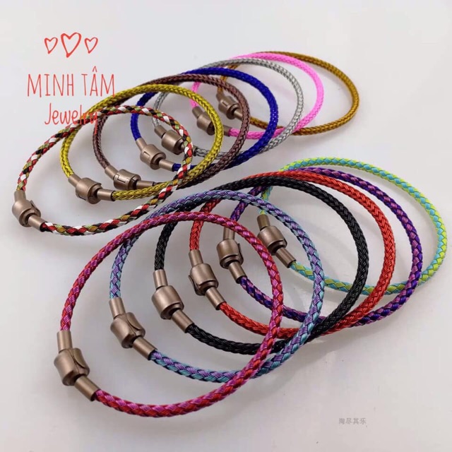 Vòng tay dây cước đeo charm-Minh Tâm Jewelry