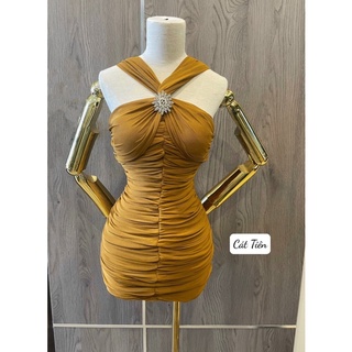 váy body lưới nhún