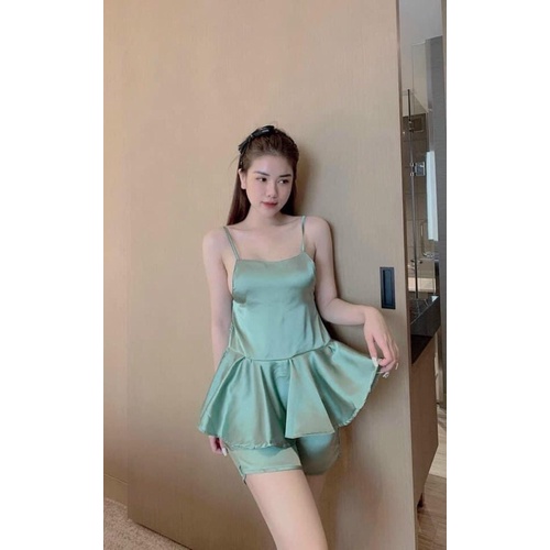 Bộ ngủ sexy lụa satin mềm đẹp | BigBuy360 - bigbuy360.vn