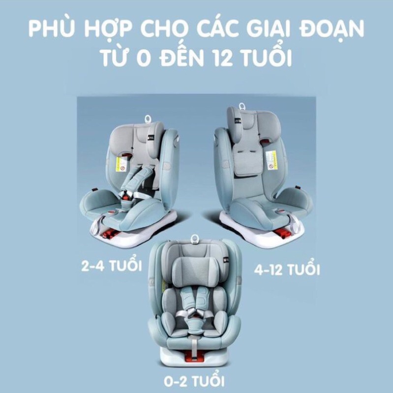 Ghế Ngồi Ô Tô Trẻ Em Doux DX-1131 Quay 360 Độ Isofix
