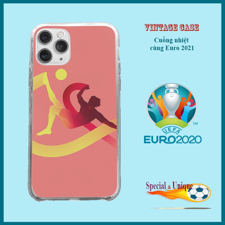 Ốp Lưng Bóng đá Euro 2021 Nghệ thuật móc bóng Iphone 5 đến Xs/Xs Max/11/11 Promax/12/12 Promax CHUEU121084
