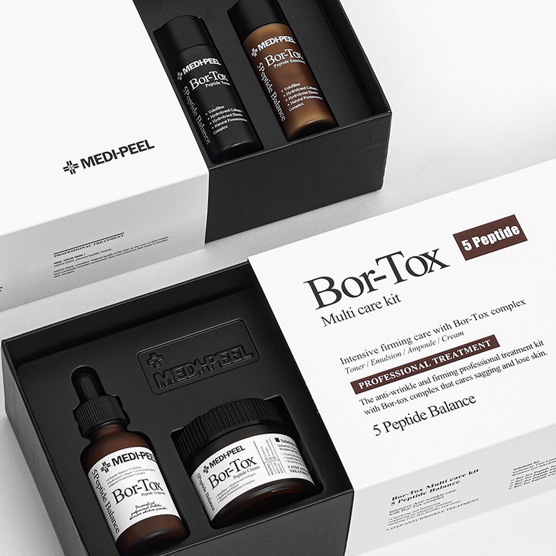 Sét Dưỡng Da Medi - Peel Bor Tox Multi Care Kit Căng Bóng Da Chống Lão Hóa 4 Món - Hàn Quốc BONGSHOPAUTHENTIC