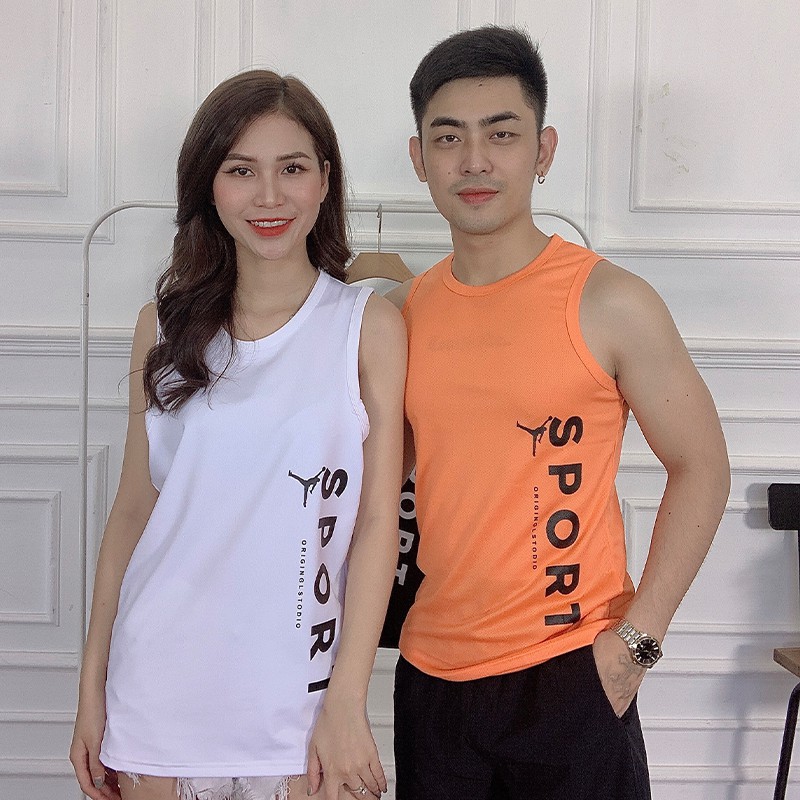 Áo thun nam ba lỗ thể thao SPORT TN109 nhiều màu sắc vải sợi tre tổng hợp