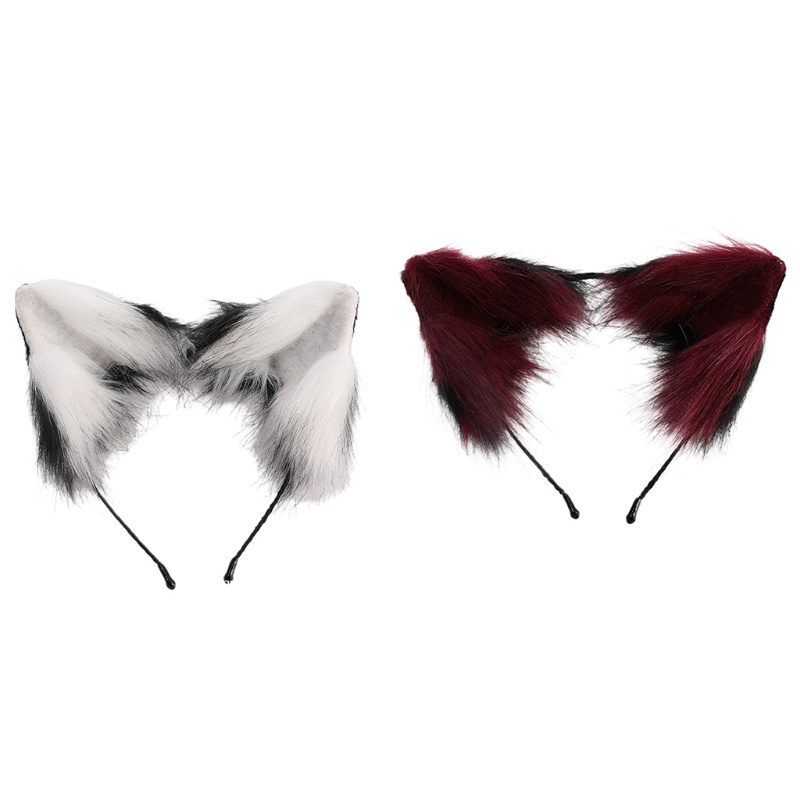 Băng Đô Tai Mèo Phối Lông Xù Đáng Yêu Dành Cho Hóa Trang Halloween