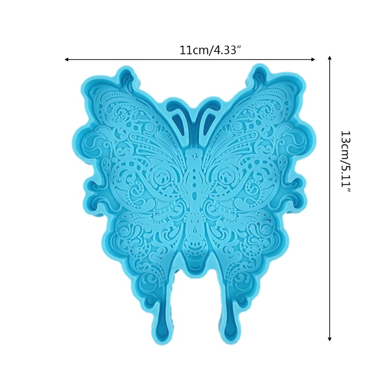 Khuôn Silicone Làm Đế Lót Cốc Hình Bươm Bướm Độc Đáo DIY