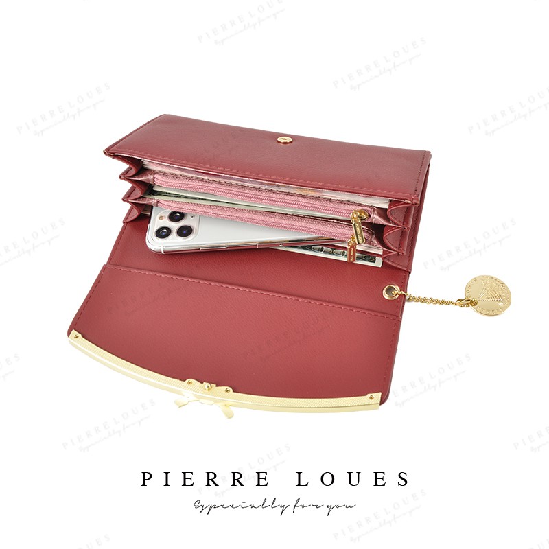 Ví dài cầm tay PIERRE LOUES phong cách thanh lịch thời trang cho nữ