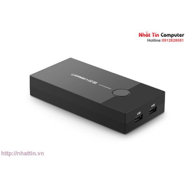 Bộ chuyển tín hiệu 2 CPU dùng 1 Màn hình KVM Switch USB Chính hãng Ugreen 30357 cao cấp  - Phân Phối Chính Hãng