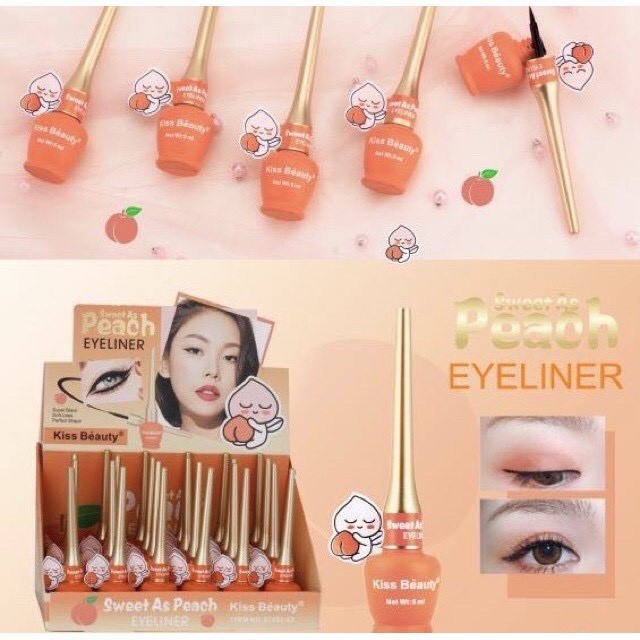  Bút Kẻ Mắt Trái Đào Sweet As Peach Eyeliner Của Kiss Beauty