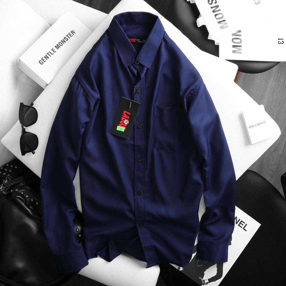 Áo sơ mi nam tay dài  trơn có túi  đủ màu 4U-778, vải lụa mềm, ít nhắn - hàng chính hãng [Hàng Cao Cấp] | BigBuy360 - bigbuy360.vn